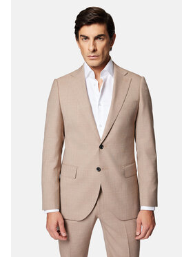 Lancerto Lancerto Garnitur Columbus GA073124000020 Beżowy Slim Fit