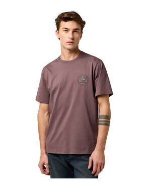 Wrangler Wrangler T-Shirt 112371472 Brązowy Regular Fit