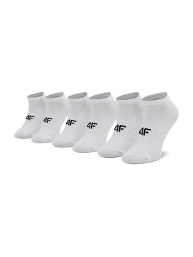 4F 4F 3er-Set hohe Damensocken NOSH4-SOD302 Weiß