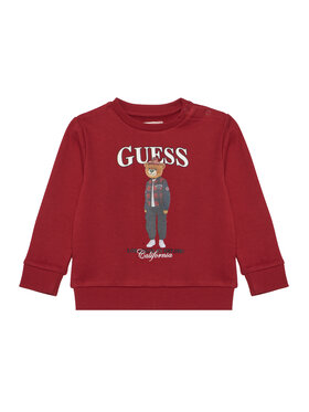 Guess Guess Bluza N6BQ03 K6112 Czerwony ciemny Regular Fit