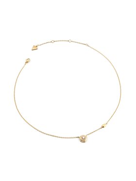 Guess Guess Naszyjnik JUBN06287JW-YG Złoty