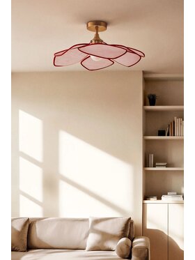 MIAhome MIAhome Lampa sufitowa Benavid Ø75 cm Różowy