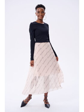 blue shadow blue shadow Sukienka Duetta Beżowy Regular Fit