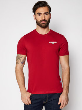 Napapijri Napapijri T-Shirt S-Ice Ss 1 NP0A4F6V Czerwony Regular Fit