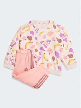 adidas adidas Trenerka Essentials Allover Print JF4487 Ružičasta Regular Fit