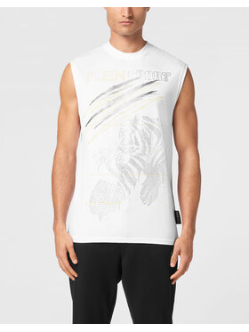 Plein Sport Plein Sport Tank top 22973 Biały Regular Fit