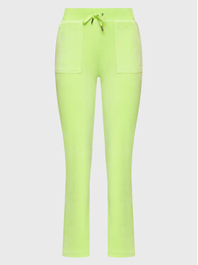 Juicy Couture Juicy Couture Pantaloni trening Del Ray JCAP180 Verde Regular Fit