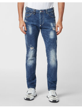 PHILIPP PLEIN PHILIPP PLEIN Džínsy 9911 Svetlo modrá Straight Leg