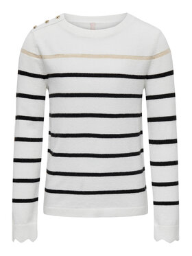 Kids ONLY Kids ONLY Džemper 15302613 Bijela Regular Fit