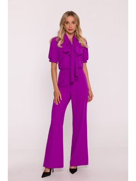 Stylove Stylove Kombinezon s421 Fioletowy Wide Leg