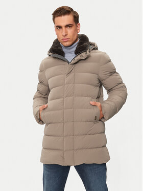 Hetregó Hetregó Pūkinė striukė William 8N435R Smėlio Regular Fit