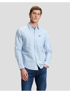 Lee Lee Koszula BUTTON DOWN Niebieski Regular Fit