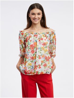 Orsay Orsay Bluzka 619145318000__36 Czerwony Regular Fit