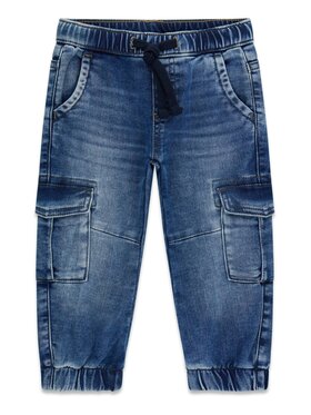 Guess Kids Guess Kids Kalhoty z materiálu 180212 Modrá Regular Fit