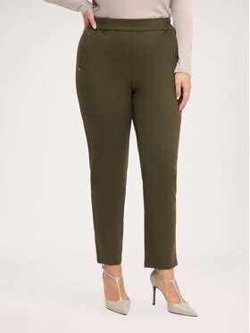 Fiorella Rubino Fiorella Rubino Spodnie materiałowe P087L002517N035 Zielony Regular Fit
