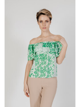 Desigual Desigual Bluzka ANAÏS Zielony Short Fit