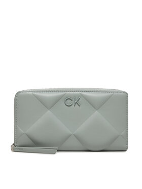 Calvin Klein Calvin Klein Duży Portfel Damski Quilt K60K611782 Szary