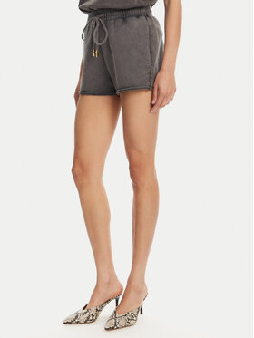 Just Cavalli Just Cavalli Szorty sportowe 78PADE10 Czarny Loose Fit