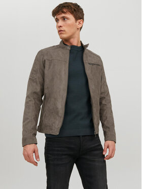 Jack&Jones Jack&Jones Giacca in similpelle Rocky 12147218 Grigio Regular Fit