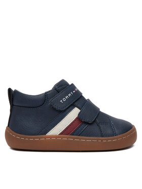Tommy Hilfiger Tommy Hilfiger Superge Mid Cut Velcro Sneaker T1XH-35222-1355800 Mornarsko modra