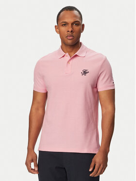 Tommy Hilfiger Tommy Hilfiger Polo MW0MW43046 Rozā Regular Fit