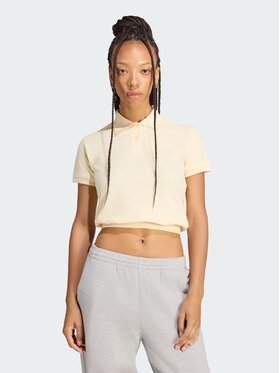 adidas adidas Polo 168164 Żółty Slim Fit