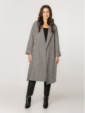 Willsoor Willsoor Płaszcz przejściowy 65379 65380 Czarny Regular Fit