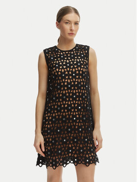 MICHAEL Michael Kors MICHAEL Michael Kors Лятна рокля MS683CWKNE Черен Slim Fit