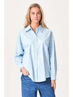 TeeShoppen TeeShoppen Koszula 'Oversized Collection' Niebieski Oversize