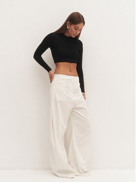 Le Collet Le Collet Top DILI Czarny Slim Fit