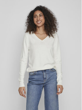 Vila Vila Светр Ril 14042769 Білий Regular Fit