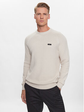 Calvin Klein Calvin Klein Džemperis K10K111476 Bēšs Regular Fit