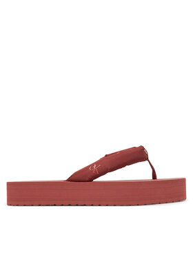 Calvin Klein Jeans Calvin Klein Jeans Japonke Beach Sandal Flatform Ttxr Satin YW0YW01723 Rjava