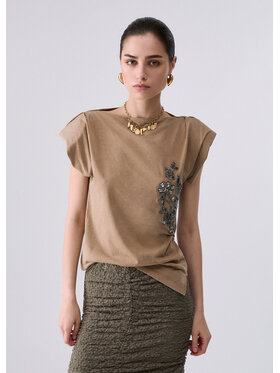 Liu Jo Liu Jo T-shirt WF6245JS923L9245 Beige Regular Fit
