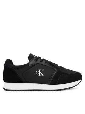 Calvin Klein Jeans Calvin Klein Jeans Sneakersy Runner Laceup Sock Mg Nylon Mix YW0YW01644 Czarny