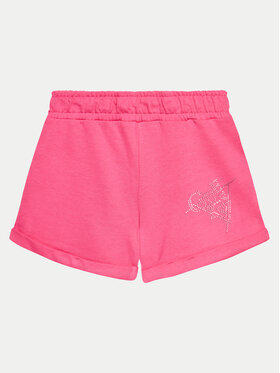 Guess Guess Bavlnené šortky J4GD13 KA6R3 Ružová Regular Fit