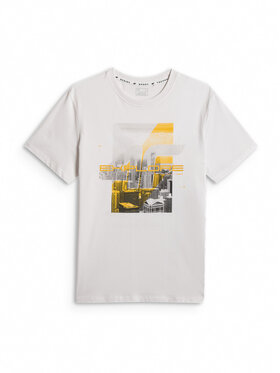 4F 4F T-Shirt CITY Biały Regular Fit