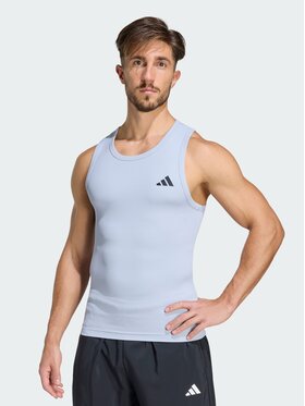adidas adidas Tank top POWER ESSENTIALS WORKOUT Szary Fitted Fit