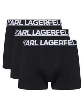 KARL LAGERFELD KARL LAGERFELD Set od 3 para bokserica A3M47010 Crna