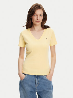 Tommy Hilfiger Tommy Hilfiger Marškinėliai New Cody WW0WW40584 Geltona Slim Fit