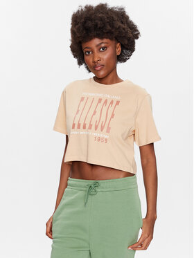Ellesse Ellesse T-Shirt Volia SGR17778 Beżowy Cropped Fit