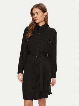Calvin Klein Jeans Calvin Klein Jeans Rochie tip cămașă J20J224819 Negru Regular Fit