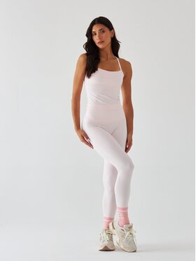 BeShaped BeShaped Legginsy Sportowe - Morning Dew Różowe złoto Shaping Fit