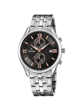 Festina Festina Zegarek F6854-7 Srebrny