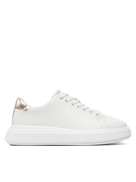 Calvin Klein Calvin Klein Sneakers Cupsole Lace Up Leather HW0HW01987 Bianco