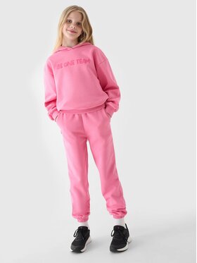 4F 4F Pantaloni da tuta 4FJRAW24TTROF1154-54S Rosa Regular Fit