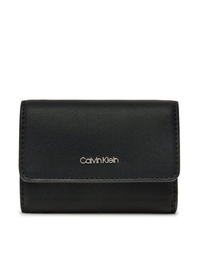 Calvin Klein Calvin Klein Dámska peňaženka Ck Must Small Trifold W/Zip LV04F1030G Čierna