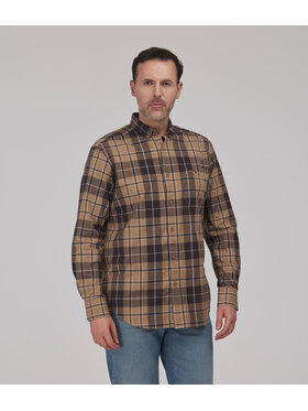 Lee Cooper Lee Cooper Koszula NEW TENBY Brązowy Comfort Fit