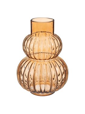 MIAhome MIAhome Wazon szklany PACHECO 25 cm Pomarańczowy