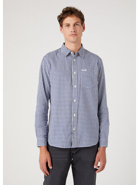 Wrangler Wrangler Koszula 1 POCKET SHIRT Niebieski Regular Fit